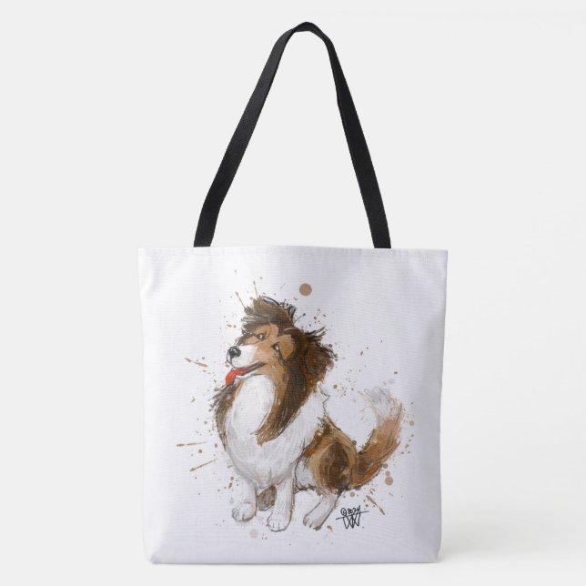 Sheldon the Sheltie Tote Bag (Front)