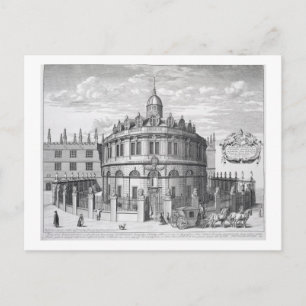Sheldonian Theatre, Oxford, from 'Oxonia Illustrat Postcard