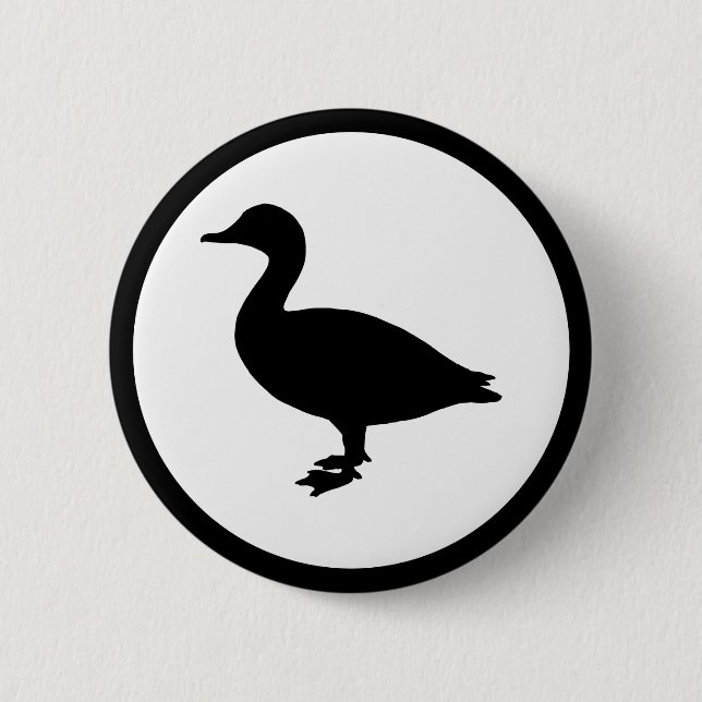 Sheldrake Duck 6 Cm Round Badge (Front)