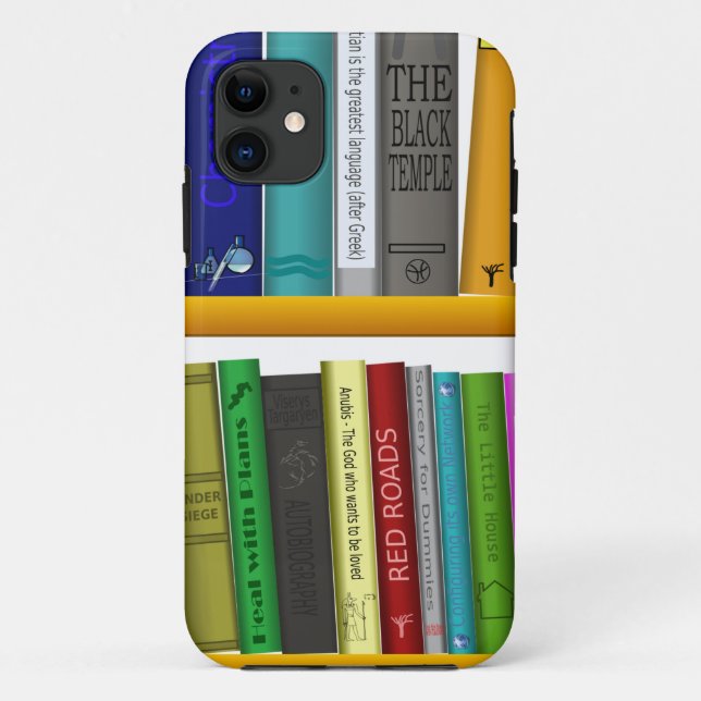 shelf books library reading Case-Mate iPhone case (Back)