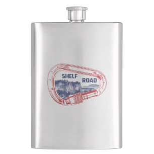 Shelf Road Climbing Carabiner Hip Flask