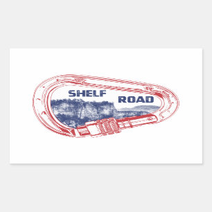 Shelf Road Climbing Carabiner Rectangular Sticker