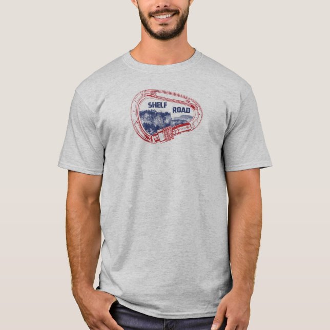 Shelf Road Climbing Carabiner T-Shirt (Front)