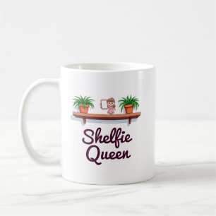 Shelfie Queen – The Plant Lover’s Selfie Moment Coffee Mug