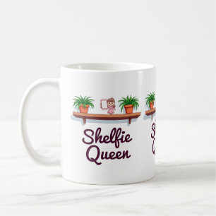 Shelfie Queen – The Plant Lover’s Selfie Moment Coffee Mug