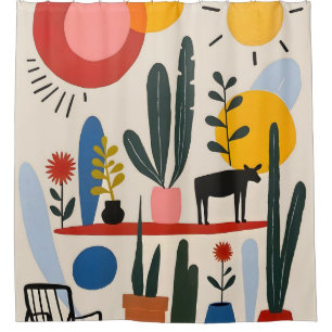 Shelfie Shower Curtain