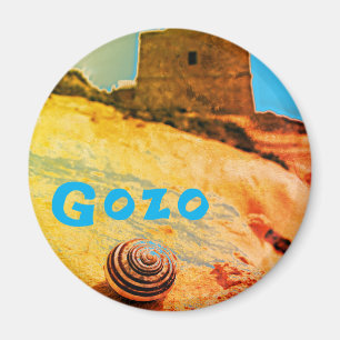 Shell and Tower, Gozo, Malta Magnet