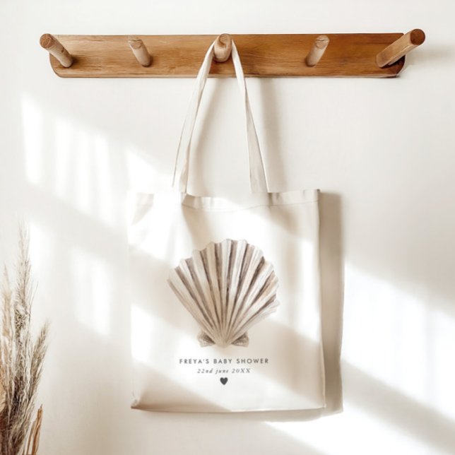 Shell Baby Shower Favour Tote Bag (Zazzle Shell Baby Shower Favor Tote Bag)