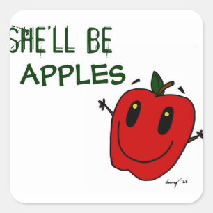 SHE'LL BE APPLES Stickers - Set of 20