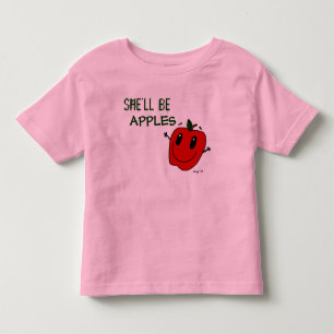 SHE'LL BE APPLES Toddler Ringer T-Shirt