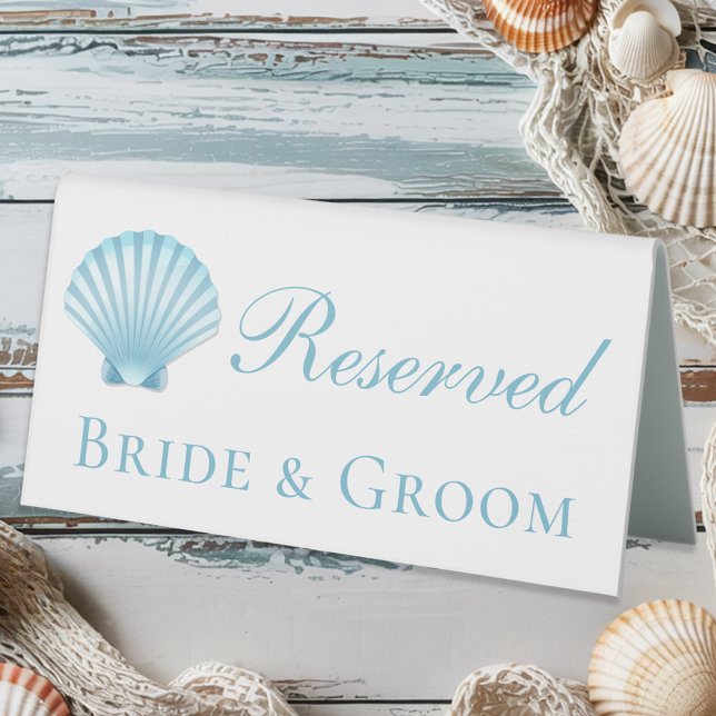 Shell Blue Nautical Beach Elegant Wedding Reserved (Creator Uploaded)