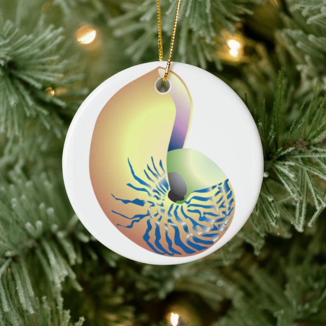 SHELL CERAMIC ORNAMENT (Tree)