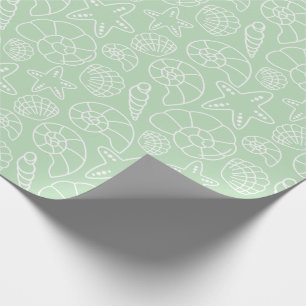Shell Christmas Wrapping Paper