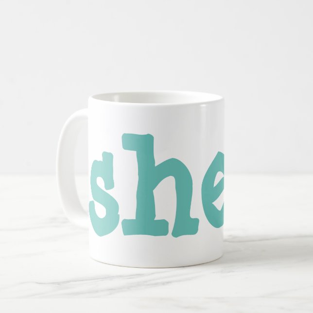 shell coffee mug (Front Left)