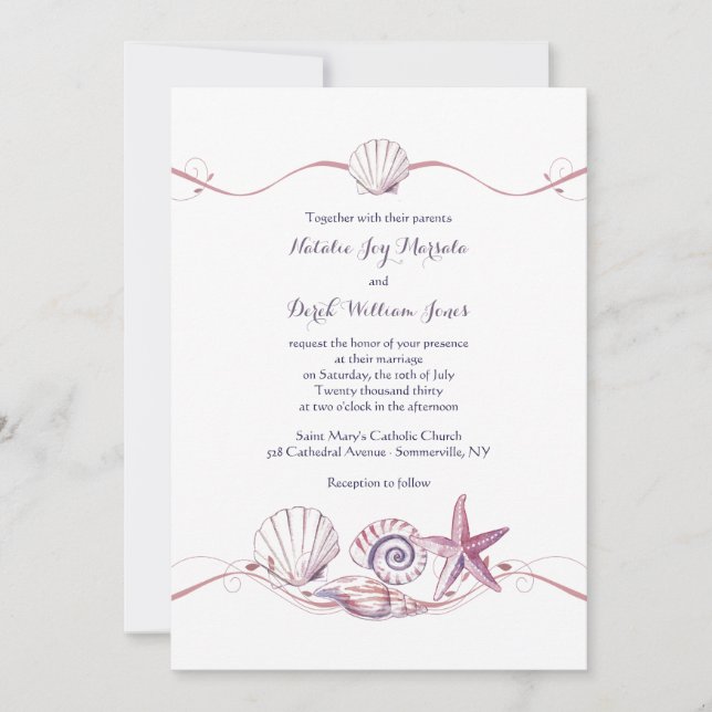 Shell Collection Invitation (Front)