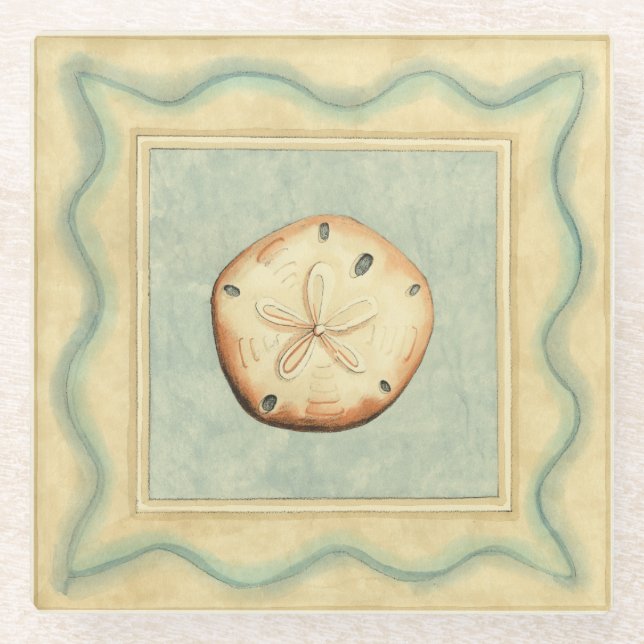 Shell Collector Glass Coaster (Front)