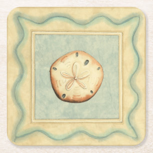 Shell Collector Square Paper Coaster
