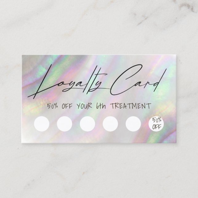 shell design loyalty card (Front)