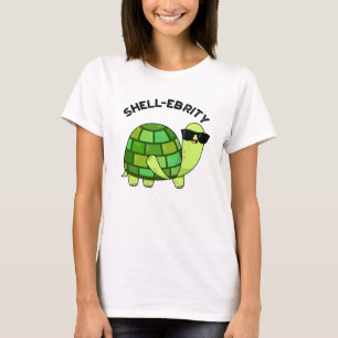 Shell-ebrity Funny Celebrity Tortoise Pun T-Shirt