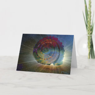 SHELL FISH SPIRAL CARD