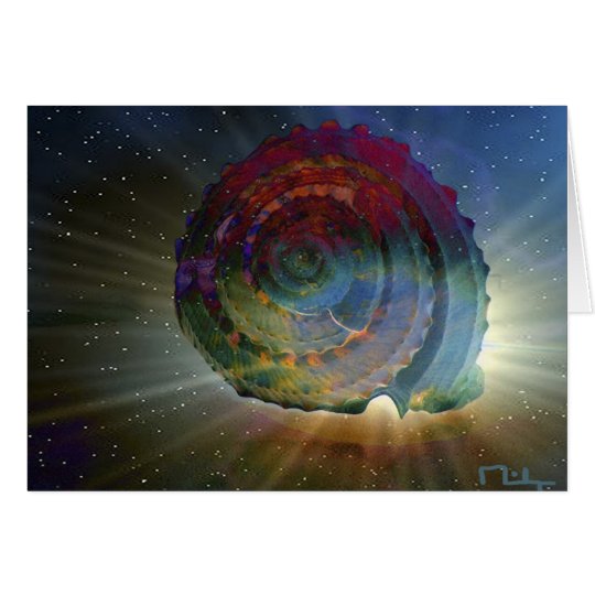SHELL FISH SPIRAL CARD