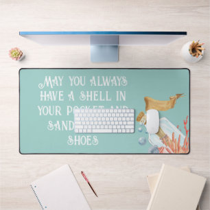 Shell In Your Pocket Beach Theme   Desk Mat