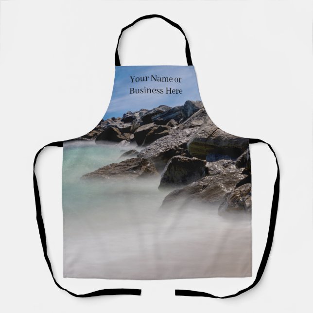Shell Island Rocks And Waves Apron (Front)