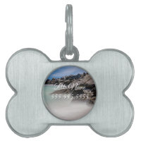 Shell Island Rocks And Waves Pet Tag