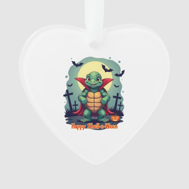 Shell-o-Ween Turtle Ornament (Front)