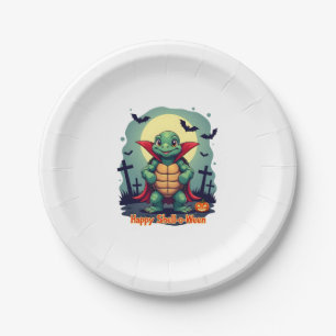 Shell-o-Ween Turtle Paper Plate