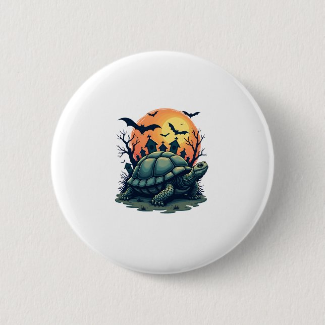 Shell of Screams Turtle 6 Cm Round Badge (Front)