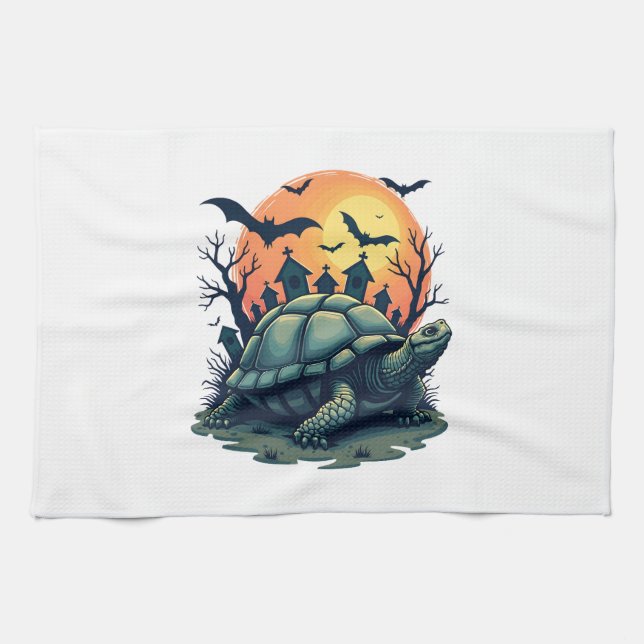Shell of Screams Turtle Tea Towel (Horizontal)