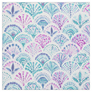 SHELL OUT Boho Mermaid Scales Fabric