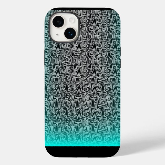 Shell pattern 04.nbg Black BG Case-Mate iPhone Case (Back)