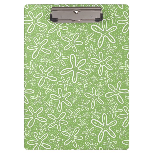 Shell Pattern On Spotted Background Clipboard (Front)