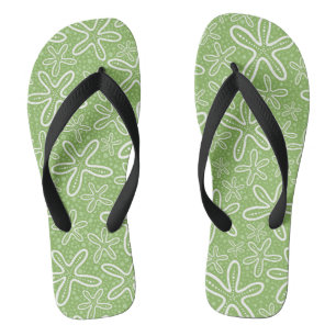 Shell Pattern On Spotted Background Thongs