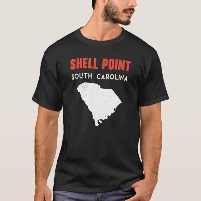 Shell Point and Arcadia South Carolina USA State A T-Shirt (Front)