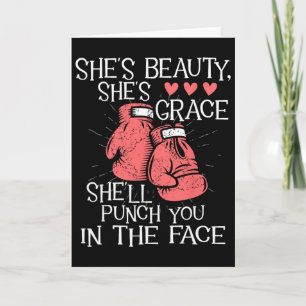 She'll Punch You In The Face - Kickboxer Kickboxin Card