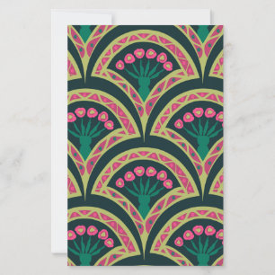 shell shaped green pattern
