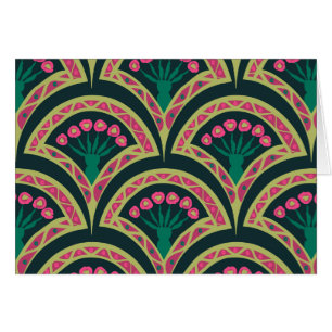 shell shaped green pattern