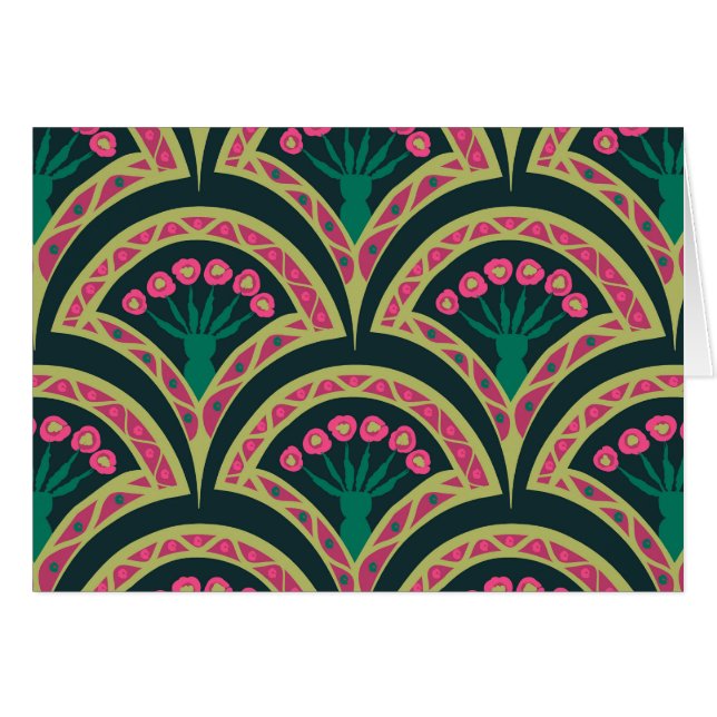 shell shaped green pattern (Front Horizontal)