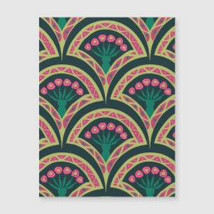 shell shaped green pattern