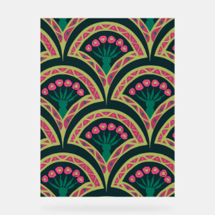 shell shaped green pattern acrylic sign
