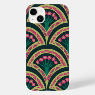 shell shaped green pattern Case-Mate iPhone 14 plus case