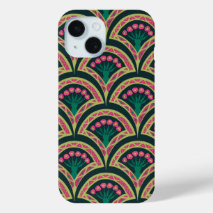 shell shaped green pattern iPhone 15 case