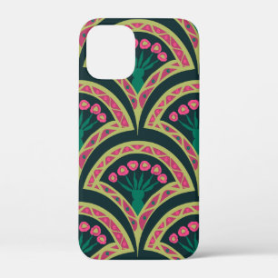 shell shaped green pattern iPhone 12 mini case