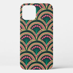shell shaped green pattern iPhone 12 case
