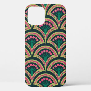shell shaped green pattern iPhone 12 pro case