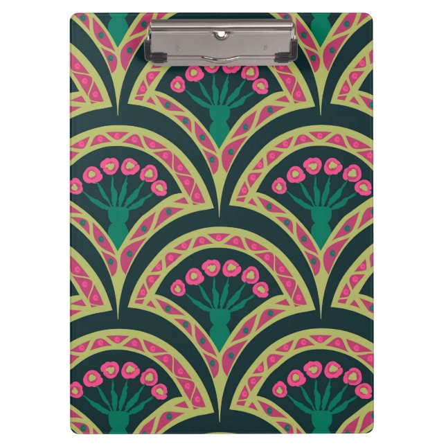 shell shaped green pattern clipboard (Front)