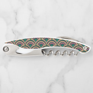 shell shaped green pattern corkscrew